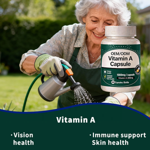 Private Label <span class=keywords><strong>Vitamin</strong></span> A Nahrungsergänzungsmittel Hochdosiertes Retinol für Augengesundheit & Hautaufhellung Stärkt die Immunität Erwachsene 60 Kapseln - Product Image 4