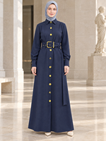 EVE019 Robe rétro taille haute, vêtements musulmans islamiques tendance, hijabs, style décontracté, quotidien