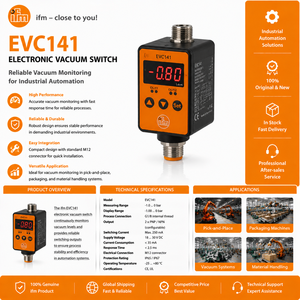 สวิตช์สุญญากาศอิเล็กทรอนิกส์ EVC141 ใหม่เอี่ยม 2 ช่องสัญญาณ พร้อมขั้วต่อ M12 สำหรับระบบอัตโนมัติในอุตสาหกรรม - Product Image 1