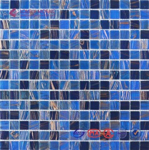23x23mm paillettes or ligne verre mosaïque <span class=keywords><strong>mur</strong></span> carreaux - Product Image 3