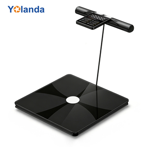 Balance intelligente numérique pour la composition corporelle, verre ITO, 8 électrodes, analyse de 50 paramètres BMI, balance corporelle - Product Image 2
