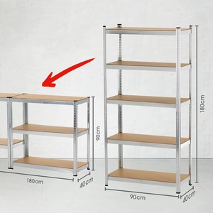 5 Layer Steel Boltless <b>Racking</b> Household Use Light Duty Shelving Garage Display <b>Shelf</b> Galvanized <b>Shelf</b> Industrial Tacking Rack - Product Image 6