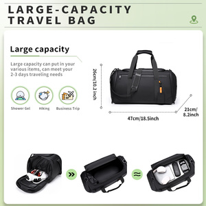 <span class=keywords><strong>Sac</strong></span> <span class=keywords><strong>de</strong></span> voyage sportif imperméable grande capacité pour <span class=keywords><strong>femme</strong></span>, <span class=keywords><strong>sac</strong></span> <span class=keywords><strong>de</strong></span> voyage unisexe tendance pour l'extérieur - Product Image 2