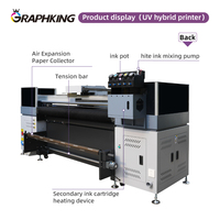 Graphking alta calidad 1,8 M híbrido automático UV híbrido PrinterInkjet impresora I3200 cabezal de impresión para gran formato nueva condición
