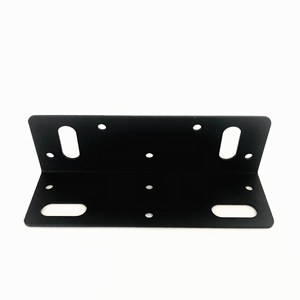 Support d'angle renforcé en métal noir sable 145 mm pour étagère, accessoire de quincaillerie pour meubles - Product Image 4