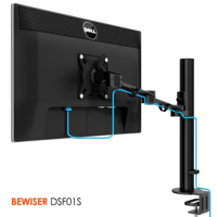 Bras de moniteur LCD simple et double support de support d'ordinateur support de moniteur d'ordinateur bon marché (BEWISER DSF02S)