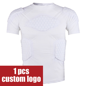 YOUNGSON Eva - Protector de Pecho Anticolisión Personalizado, Camiseta de Compresión Acolchada para Hombre, Camiseta con Protección en los Hombros y Acolchado F - Product Image 2