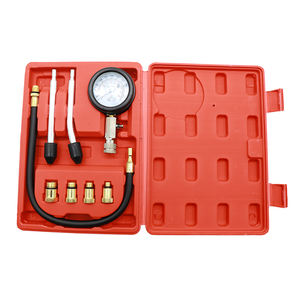 0-300 PSI компрессионный Тестер Комплект Профессиональный бензиновый газовый цилиндр, манометр, автомобильный инструмент для мотоцикла, грузовика - Product Image 4