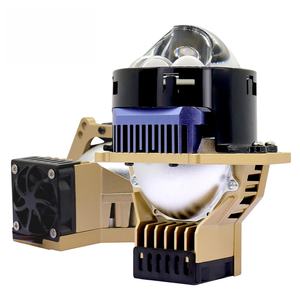 Ampoules de phare bi-LED universelles 12V pour voiture, 3 pouces, H4 H7 H11, avec ventilateur, 65W 6500lm 6000K, double faisceau lumineux, vente en gros - Product Image 1