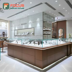 Vitrine à bijoux personnalisée pour aéroport, cadre métallique, meuble de présentation pour bijouterie de marque - Product Image 6