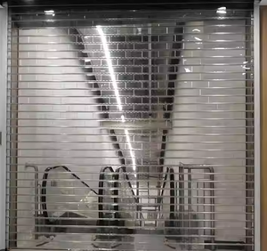 Porte <span class=keywords><strong>de</strong></span> <span class=keywords><strong>garage</strong></span> à enroulement en cristal PC, finition moderne, étanche, antivol, taille personnalisable, ateliers <span class=keywords><strong>de</strong></span> réparation automobile, entrepôts, centres commerciaux - Product Image 3