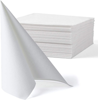 Sensation de lin serviettes en papier serviette d'invité jetable salle de bain fête de mariage dîner Airlaid papier essuie-mains serviettes en tissu