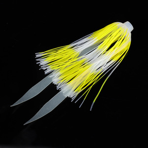 Esca Artificiale da <span class=keywords><strong>Pesca</strong></span> 70mm 88 Shares con Testa in Piombo e Gonna in Silicone per Bass - Product Image 1