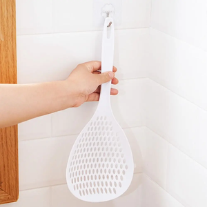1Pcs Large Anti-Scald Plastic Spoon Household Kitchen Tool Food Straining Skimmer Spatula <b>Colander</b> <b>Strainer</b> for Cooking - Product Image 6