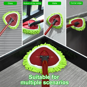 Repuestos de cabezales para fregona giratoria compatibles con el sistema Ocedar Easywring de 1 tanque, almohadillas de chenilla lavables para fregona, recambios para polvo. - Product Image 5