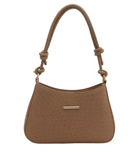 Nouveau sac à bandoulière pour femme en tissu PU tissé uni multifonctionnel, sac bandoulière simple et polyvalent à la mode - Product Image 5