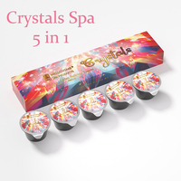 Produits de qualité professionnelle pour spa, kit de pédicure jetable 5 en 1, ensemble de pédicure et de manucure de luxe dans une boîte pour salon de manucure et de pédicure