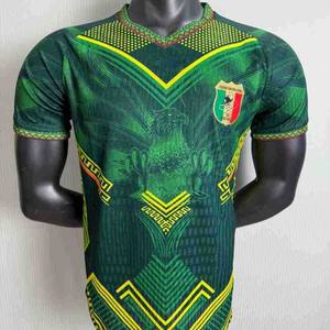 Maillot de football à manches courtes et col montant en polyester/coton pour hommes, équipe nationale d'Afrique 2026, pour le Mali et le Sénégal - Product Image 1