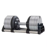 Haute qualité en gros 32kg haltère réglable 1kg augmentation ensemble d'haltères réglables pour les gymnases