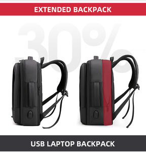 Mochila de viaje al aire libre extensible de gran capacidad personalizada mochila de ordenador portátil escolar inteligente USB impermeable - Product Image 3