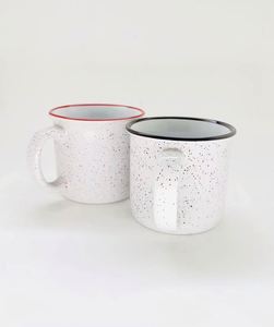 Petite tasse en émail sans couvercle, design classique, plusieurs options de couleurs, pour cadeaux d'affaires, tasse à café, OEM - Product Image 2