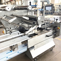 Ligne de production entièrement automatisée pour pains à hamburger, pains à pain, emballage en sachet coussin, machines de découpe