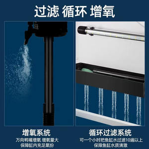 <span class=keywords><strong>Aquarium</strong></span> écologique en verre pour bureau et salon, mini <span class=keywords><strong>aquarium</strong></span> de bureau pour poissons rouges - Product Image 4