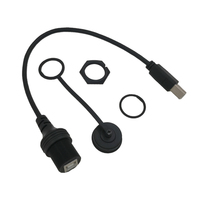 Hot Sale 0,3 M USB 2.0 Typ B Buchse/Stecker PVC-Mantel-Verlängerung kabel aus reinem Kupfer 3A Schnelllade-Auto computer Wasserdichtes Geflecht
