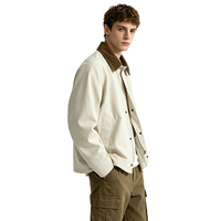 Veste de chasse safari vintage en velours côtelé, imperméable, respirante, résistante au vent, coupe droite, ample, style décontracté américain