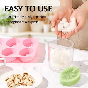 6-cavity bee rectangular oval honeycomb <b>silicone</b> handmade bread mold, soap making supplies - Product Image 3