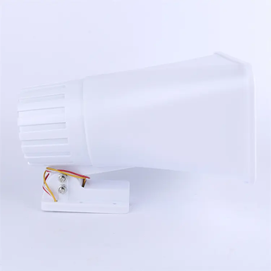 Haut-parleur klaxon ABS blanc personnalisé sirène d'alarme antivol étanche 120dB pour les lieux publics option de tonalité simple ou double - Product Image 3