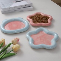 Gamelle en céramique pour chat et chien, pour nourriture en conserve, riz et eau potable, stable et anti-renversement