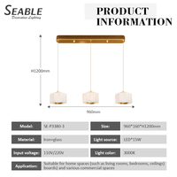 Lampe suspendue de haute qualité, disponible en blanc laiteux ou doré, avec économie d'énergie