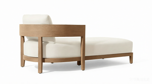 Chaise longue de jardin en teck massif de qualité supérieure, résistante aux intempéries, pour terrasse, piscine, ou extérieur. - Product Image 2