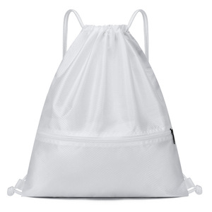 Cá nhân khuyến mại phòng tập thể dục tùy chỉnh vẽ chuỗi Túi Oxford Nylon thể thao Polyester dây kéo Ba lô dây kéo túi với logo - Product Image 4