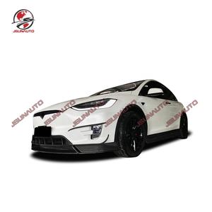Pour <span class=keywords><strong>Tesla</strong></span> <span class=keywords><strong>Model</strong></span> <span class=keywords><strong>X</strong></span> <span class=keywords><strong>90</strong></span>, mise à niveau au Style RZ, pare-chocs avant en Fiber de carbone forgée, lèvre, rabats latéraux, diffuseur arrière, Kit de carrosserie - Product Image 1