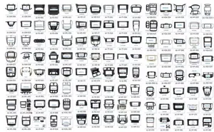 New Android Car Player Fascia Khung Navigation & Gps Car Đài Khung Phụ Kiện Nội Thất Car Dvd Player Khung Màn Hình Bảng Điều Chỉnh - Product Image 3