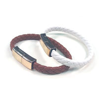 Cables de carga USB C para teléfono móvil, pulsera de cuero portátil Popular, Cables de carga rápida para iPhone 14, venta al por mayor