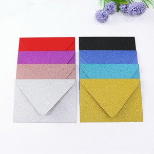 Sac d'emballage cadeau de <span class=keywords><strong>taille</strong></span> et de couleur personnalisées, <span class=keywords><strong>enveloppe</strong></span> de bureau, <span class=keywords><strong>enveloppe</strong></span> d'invitation de mariage, enveloppes scintillantes - Product Image 2