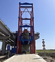 Système de levage vertical pour camions à ciment de 60 tonnes, élévateur industriel spécial pour l'ingénierie routière et ponteuse
