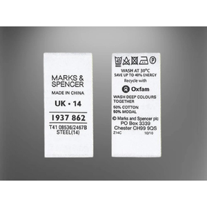 Étiquettes imprimées Tyvek de 2,5 pouces pour vêtements, les plus vendues, avec logo personnalisé - Product Image 2