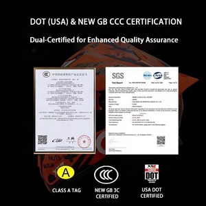 หมวกกันน็อคแบบเต็มใบและแบบเปิดหน้า ได้รับการรับรองมาตรฐาน DOT ผลิตจากวัสดุ ABS ใหม่ เพื่อความปลอดภัยสำหรับการขับขี่มอเตอร์ไซค์ สไตล์เรโทร - Product Image 5