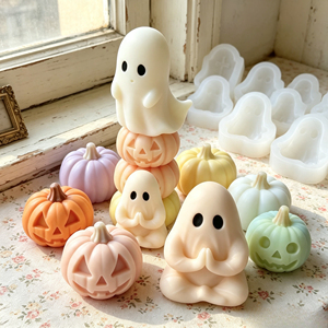 Molde de Silicona 3D de Calabaza, Diablo y Fantasma para Halloween, para Hacer Velas y Decoración de Fiestas en Casa - Product Image 2