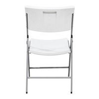 Table et chaises pliantes en plastique blanc pour événements, mariages, utilisation en extérieur, conférences en métal, vente en gros