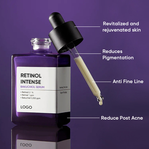 Suero Facial Reactivante Antienvejecimiento Oem <span class=keywords><strong>Skincare</strong></span>, Mejora la Textura de la <span class=keywords><strong>Piel</strong></span>, Retinol 0.1%, Suero Intenso con Bakuchiol para Marcas de Acné - Product Image 2