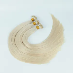 Nano Tip Hair Extensions Human Hair Groothandel Dubbel Getrokken Keratine 100% Onbewerkte Nano Ring Menselijk Haar
