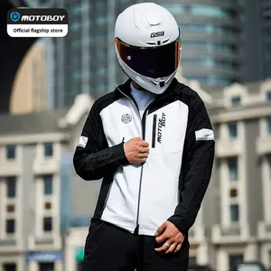 Motoboy mùa hè xe máy cưỡi Áo khoác thể thao giản dị thoáng khí chống mùa thu lưới đi lại áo khoác - Product Image 3