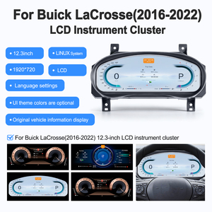 Pantalla Digital para Automóvil de 12.3 Pulgadas, Nueva Actualización para Buick LaCrosse 2016-2022, Medidor Automático Linux, Carplay, Pantalla LCD para Tablero, Cabina Virtual - Product Image 5