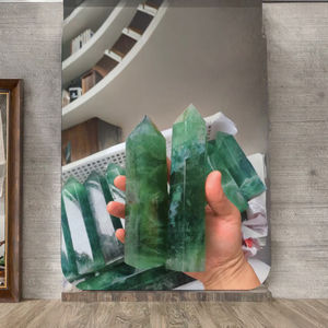 Cristales de Labradorita de Alta Calidad al por Mayor, Piedras Curativas Talladas y Grabadas, Obelisco Ecológico para Decoración del Hogar - Product Image 3