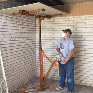 Tugas berat <span class=keywords><strong>Drywall</strong></span> pengangkat kerekan seluler dapat dikunci plester-papan Jack alat komersial Panel angkat roda untuk Hotel dilipat <span class=keywords><strong>Drywall</strong></span> - Product Image 5